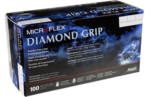MicroFlex Diamond Grip powder-free latex gloves
