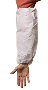 White sleeve guard.